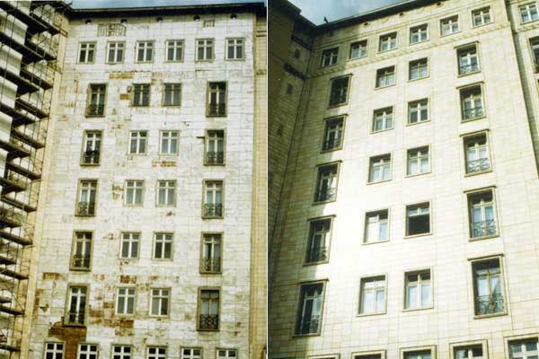 facade restoration – before and after